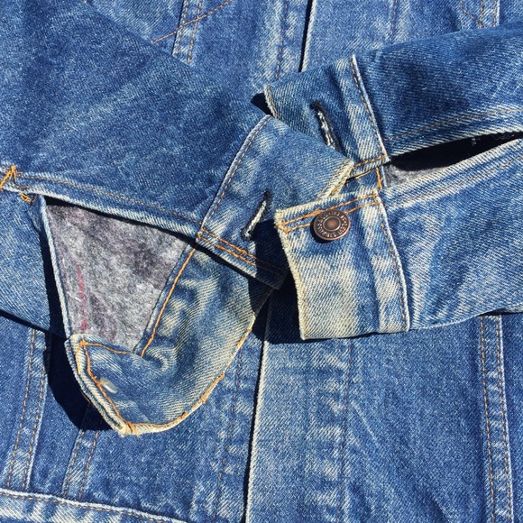 Vintage 1970s Levi’s Blanket Lined Trucker Jacket - Picture 9 of 12